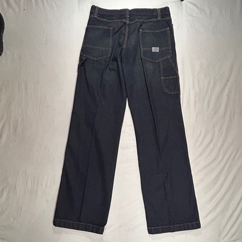 Signature by Levi Strauss & Co Mens 36x34 Baggy Carpenter Jeans‎ Dark Wash Blue
